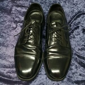Nunn Bush Dress Flex Lace-Up Black Leather Oxford Size 10½ M